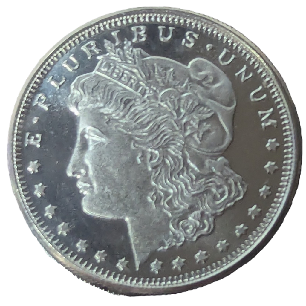 1/4 Troy Ounce .999 Fine Morgan Dollar Design Round