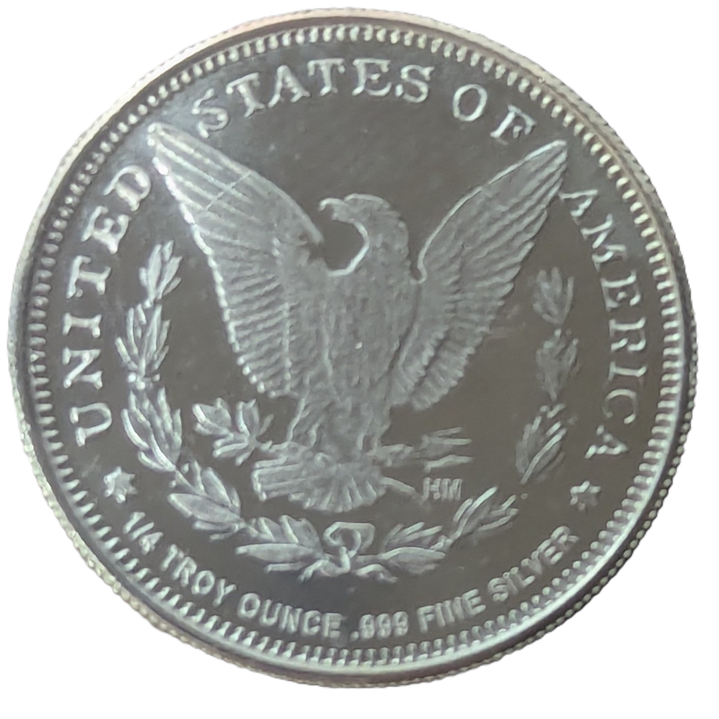 1/4 Troy Ounce .999 Fine Morgan Dollar Design Round