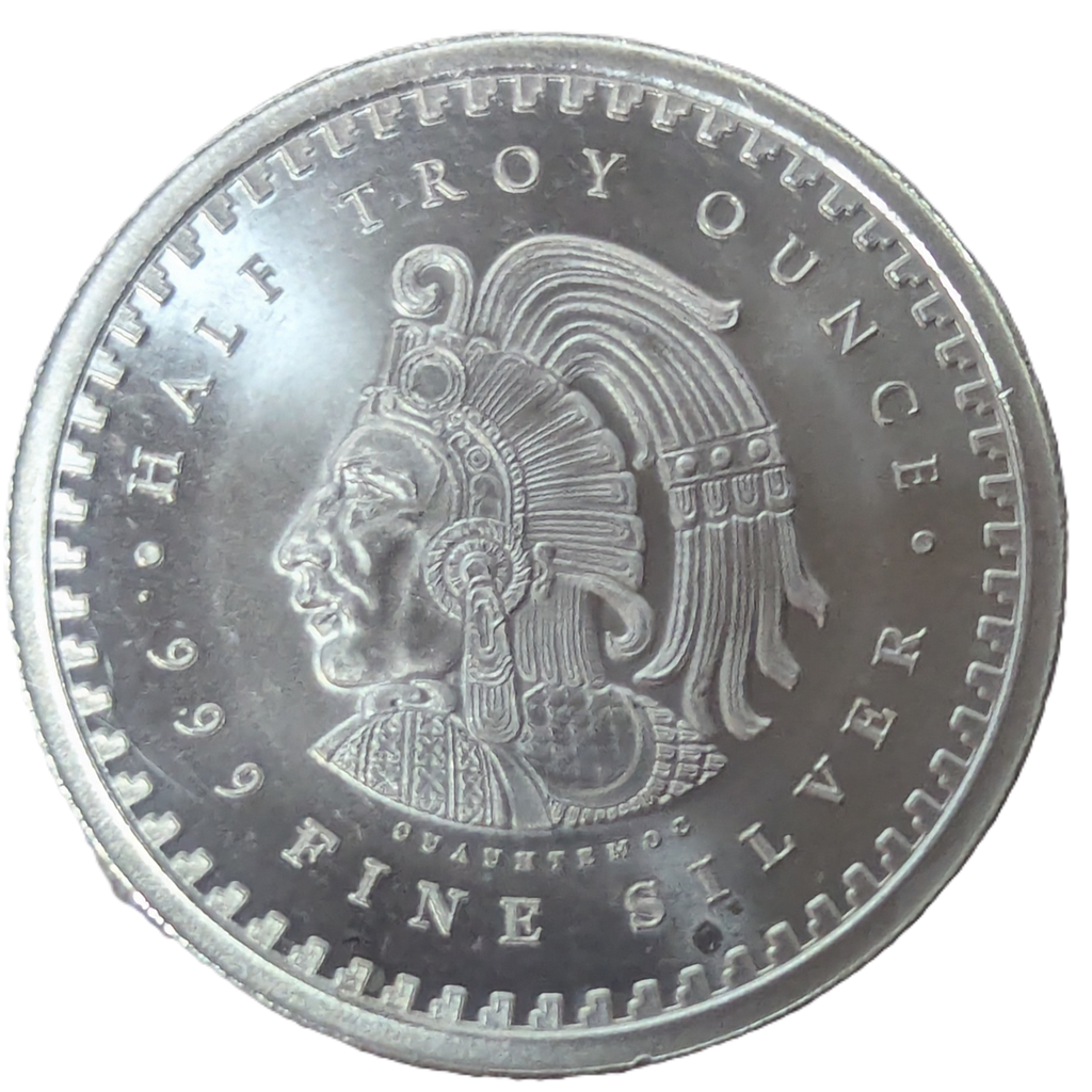1/2 Troy Ounce .999 Fine Silver Aztec Calendar Round
