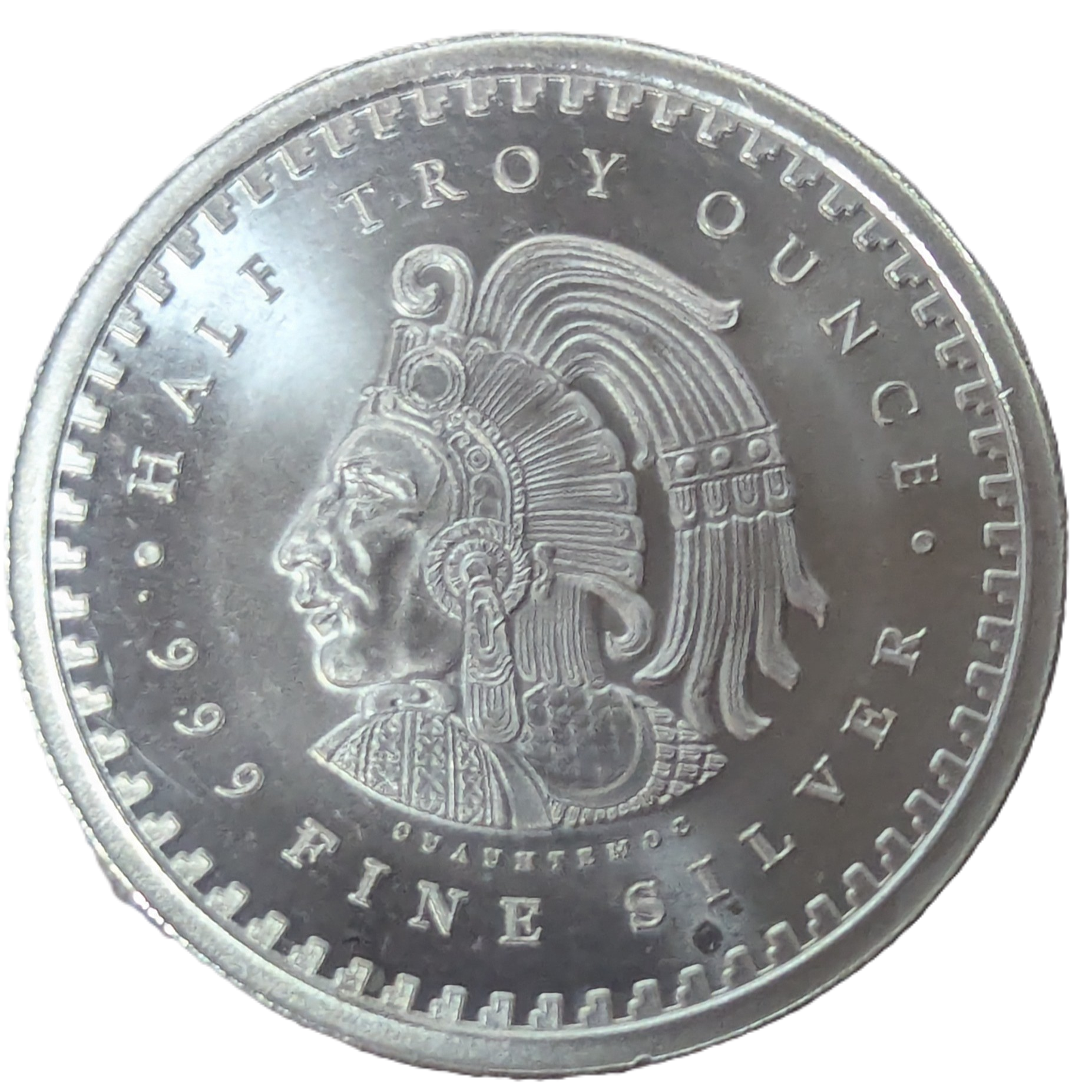 1/2 Troy Ounce .999 Fine Silver Aztec Calendar Round