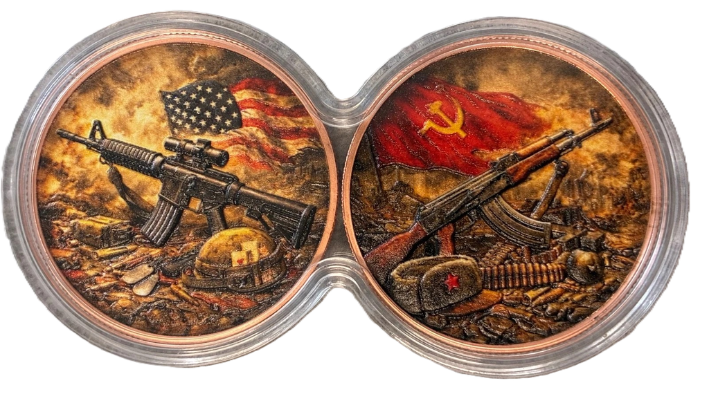2 x 1 oz Copper Rifles of War With Infinity Case