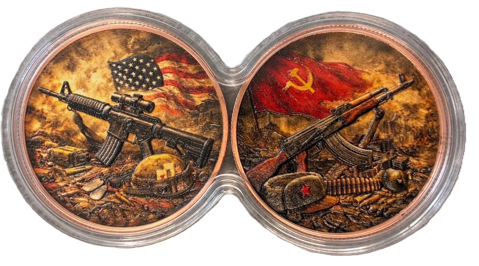 2 x 1 oz Copper Rifles of War With Infinity Case
