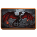 5 oz Copper Bar Flying Dragon in Acrylic Case
