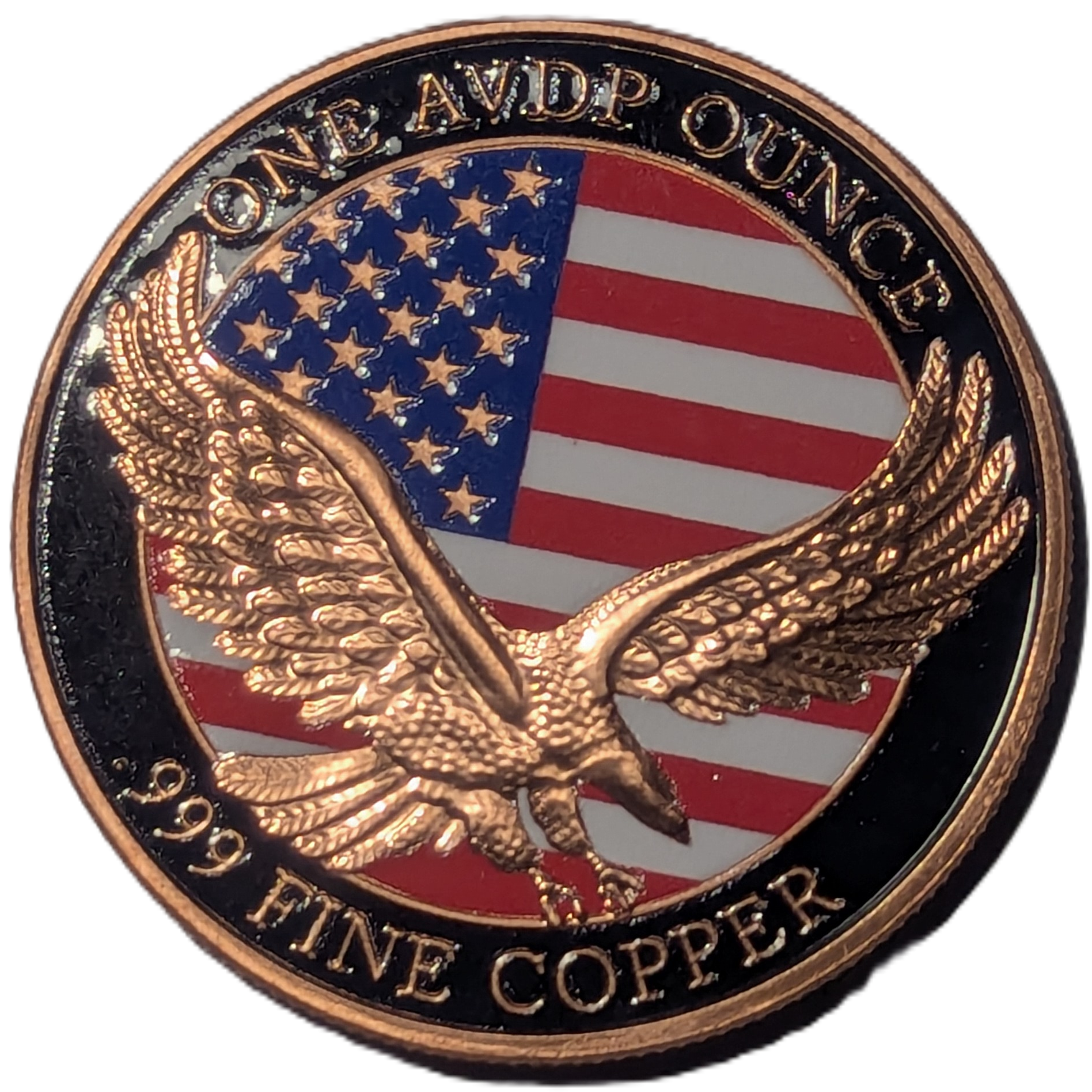 1 oz Colorized Copper Round - American Prospector