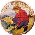 1 oz Colorized Copper Round - American Prospector