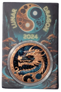 1 oz Copper 2024 Lunar Dragon Limited Edition by Cool2Coin