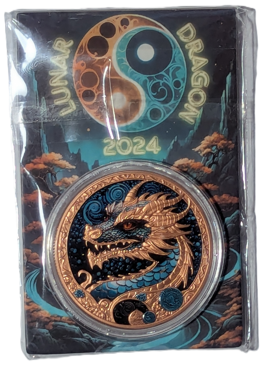 1 oz Copper 2024 Lunar Dragon Limited Edition by Cool2Coin