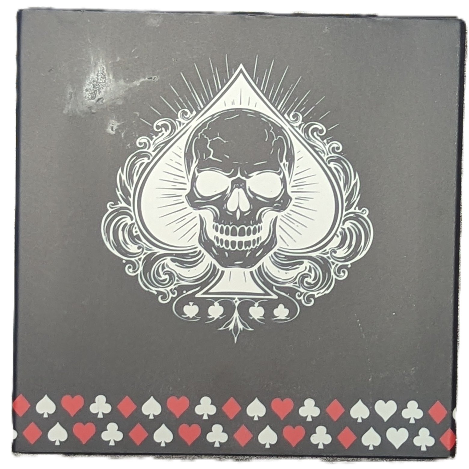 1 oz Copper Round "Skulls and Spades" with Colorized Diamond Dust 4,685 of 5,000