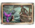 5 oz Copper Bar Mermaid & Skeleton Pirate with Acrylic Case