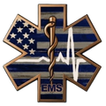 5 oz Copper EMS Star of Life with Acrylic Case 5,000 Limited Edition Numbered in Acrylic Case