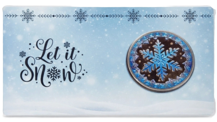 1 oz Copper Let It Snow Limited Edition Numbered Out of 10,000