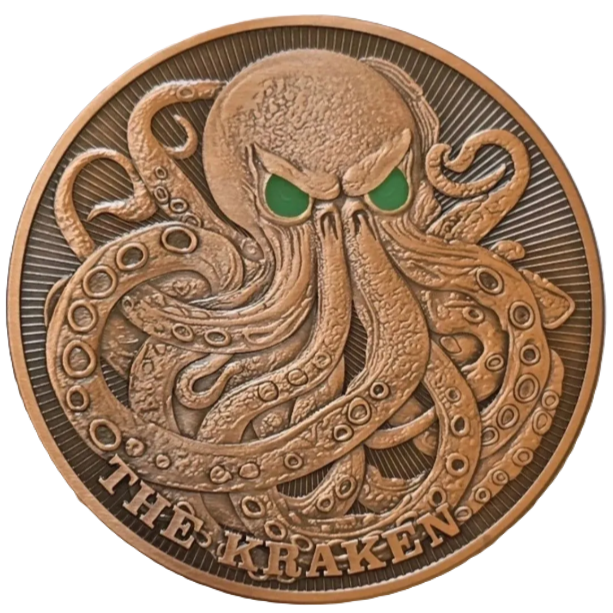 5 oz Copper Kraken Glow in the Dark With Acrylic Case