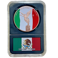 2024 Mexico Libertad Tribute 1 Oz Copper Colorized Round w/ Display Case