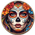 5 oz Copper Round - 2026 Liberia Sugar Skull 5,000 Mintage With Acrylic Case