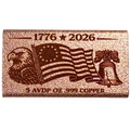 1776-2026 250th Anniversary Commemorative Laser Engraved 5 oz Copper Bar