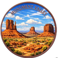 5 oz Copper Monument Valley Natural Wonder with Acrylic Case
