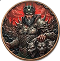 5 oz Copper Round - 2026 Liberia Cerebus Hades 5,000 Mintage With Acrylic Case