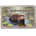5 oz Copper Beaver in Acrylic Case