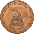 1 oz Copper Don't Tread On Me Copper Round