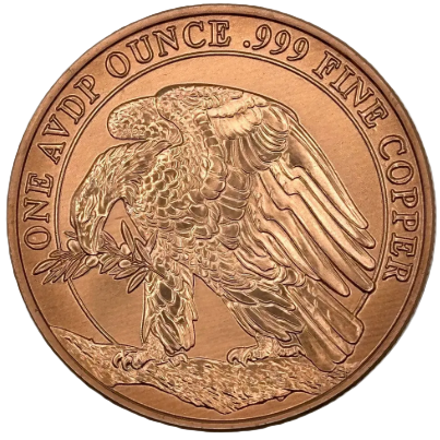 1 oz Copper Don't Tread On Me Copper Round