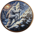 5 oz Copper Round - Summit Yeti 5,000 Mintage With Acrylic Case