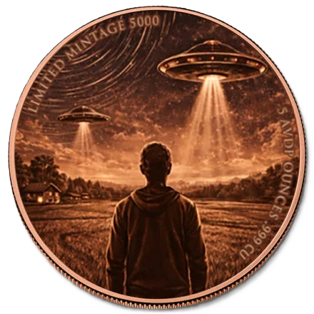 5 oz Copper Round "The Arrival" 5,000 Mintage