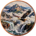 5 oz Copper Round American Bald Eagle High-Relief Colorized