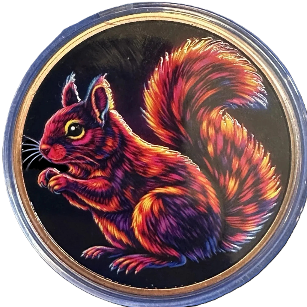 5 oz Copper Round Mystic Night Squirrel 5,000 Mintage