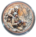 5 oz Copper Round Warmonger Skeleton & Soldier 10,000 Mintage