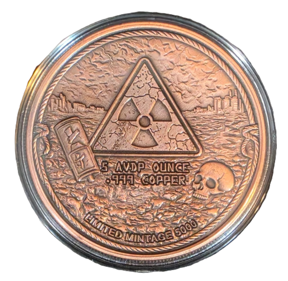 5 oz Copper - Fuel the Fury Monster Energy in Acrylic Case 5,000 Mintage