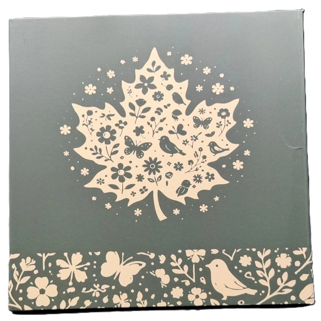 1 oz Copper Spring Maple Limited Edition Numbered Out of 5,000 "Diamond Dusted"