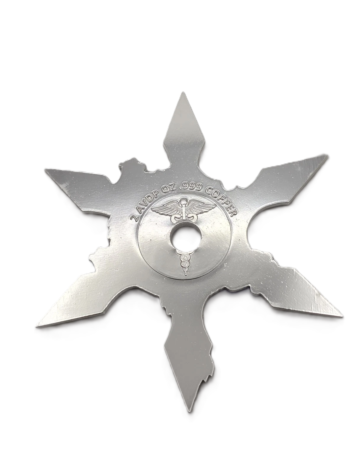 2 oz Copper Imperial Dragon Blue Ninja Star Series 3 only 5,000 Mintage