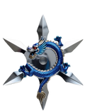 2 oz Copper Imperial Dragon Blue Ninja Star Series 3 only 5,000 Mintage