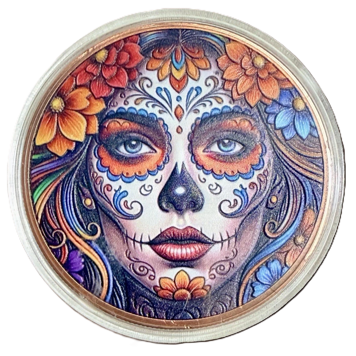 5 oz Copper Round - 2026 Liberia Sugar Skull 5,000 Mintage