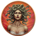 5 oz Copper Medusa's Gaze with Acrylic Case