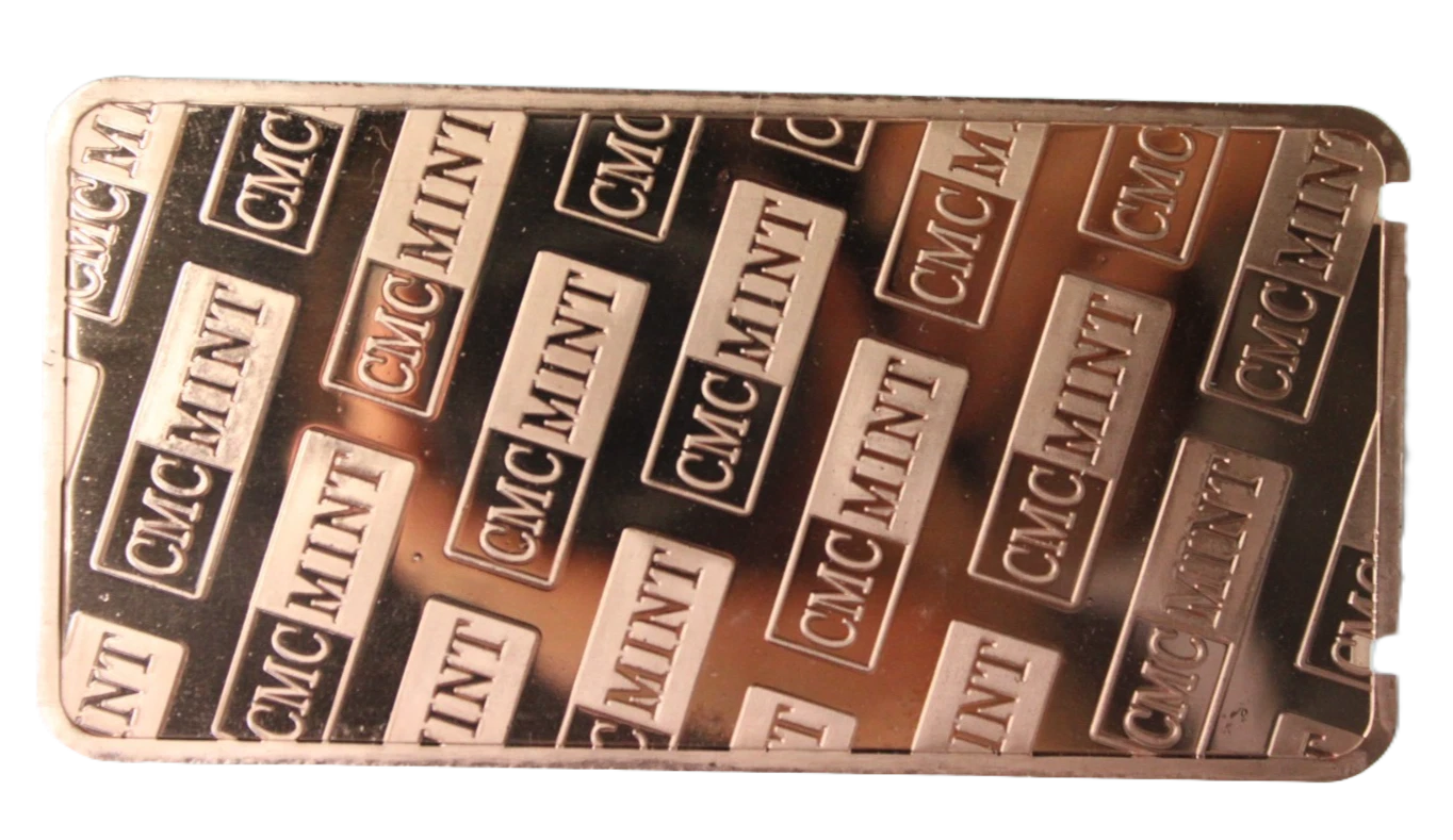 10 oz Copper Bar The Mayflower Ship CMC Mint