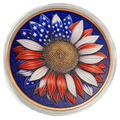 5 oz Copper Round USA Freedom Flower with Capsule 5,000 Mintage