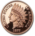 1877 Indian Head Cent 1 oz Copper Round
