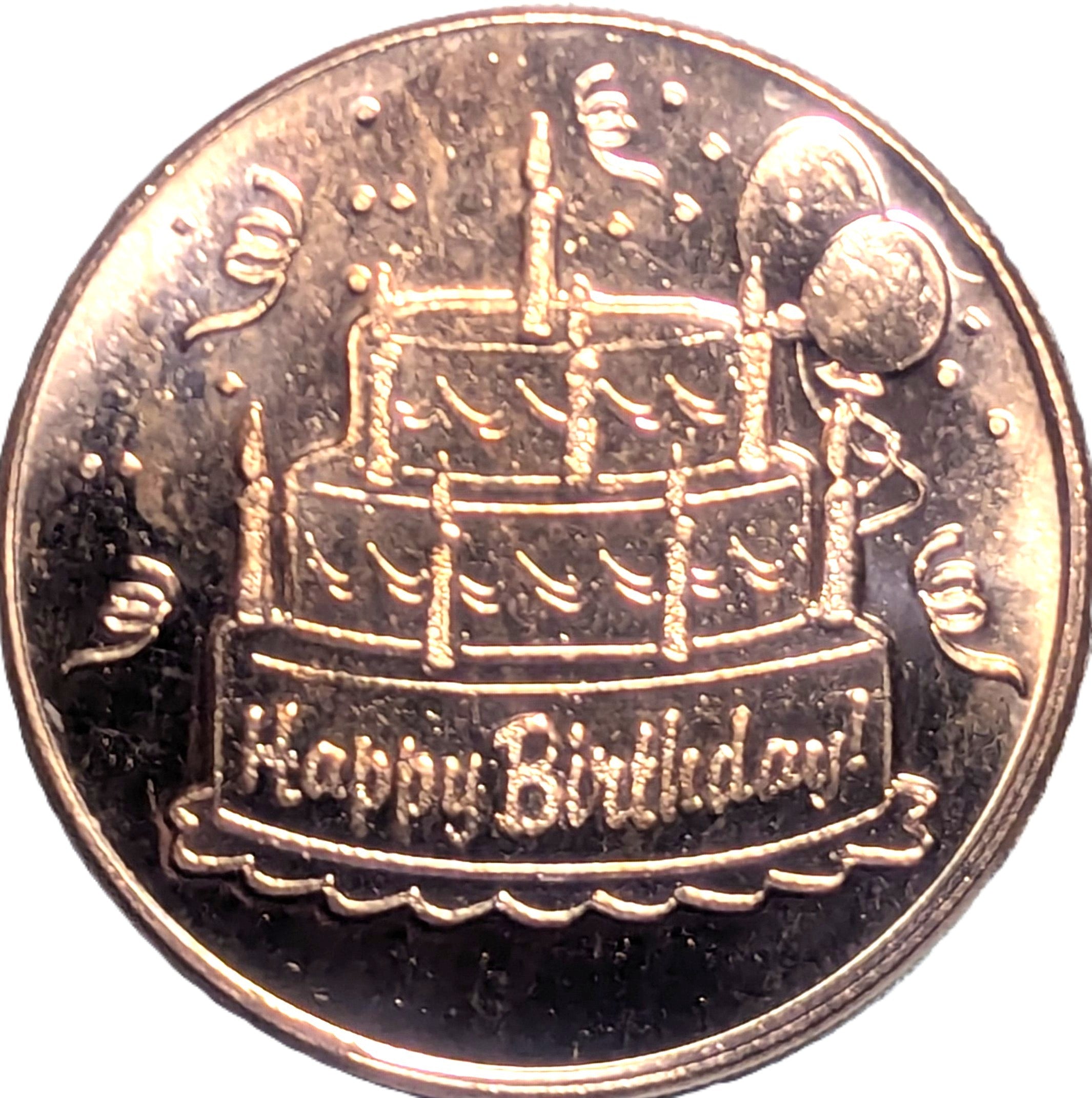 Happy Birthday 1 oz Copper Round