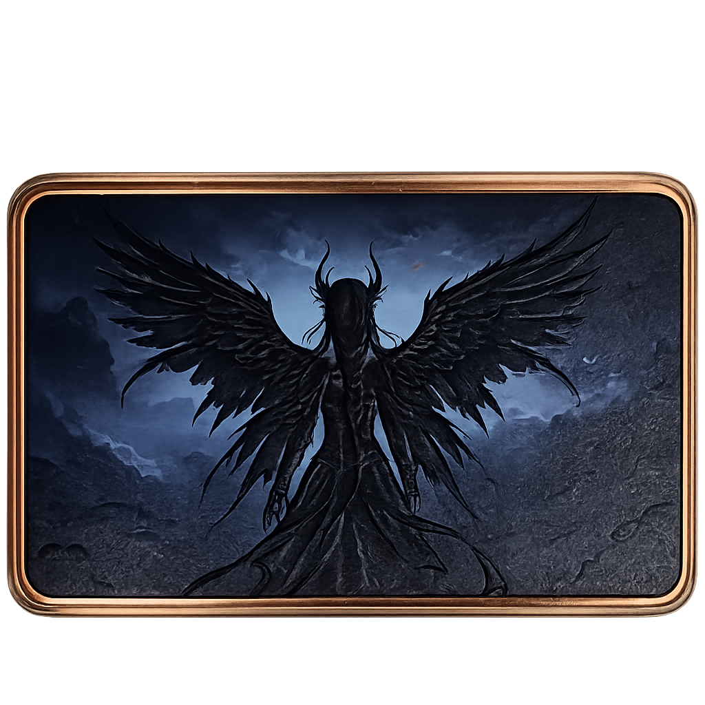 5 oz Copper Dark Angel in Acrylic Case