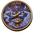 5 oz Copper - 2026 Liberia Genie 5,000 Mintage With Acrylic Case