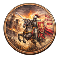 5 oz Copper Round Knight of the Realm Acrylic Case