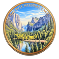 5 oz Copper Yosemite National Park Natural Wonder with Acrylic Case