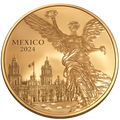 5 oz Copper - 2024 Mexican Libertad Reverse Proof in Acrylic Case