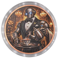 5 oz Copper Round Gearheart the Butler - Steampunk Visions Limited Mintage 5,000