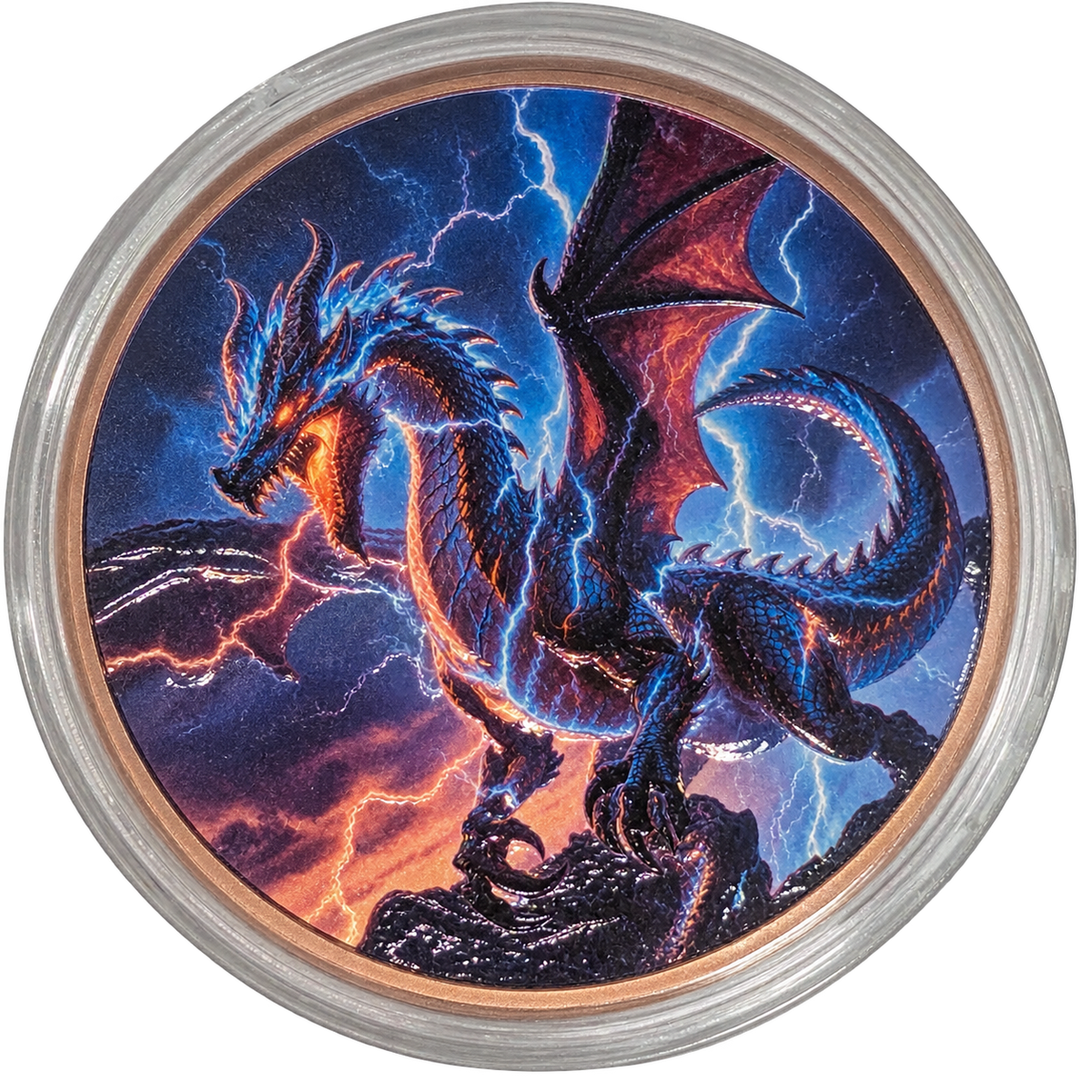 5 oz Copper Storm & Golden Dragon High Relief 2026