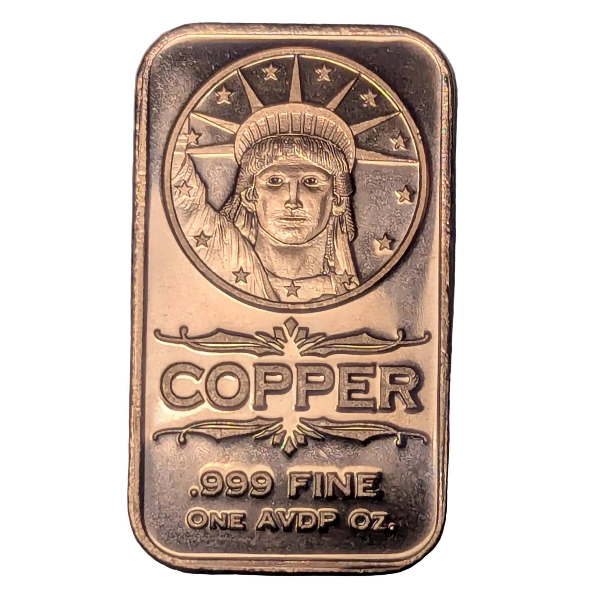 Lady Liberty 1 oz Copper Bar