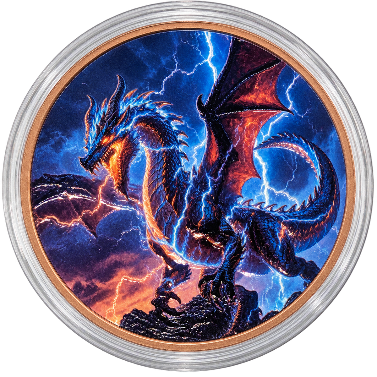 5 oz Copper Storm & Golden Dragon High Relief 2026