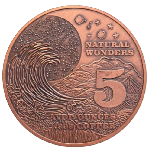 5 oz Copper Grand Canyon Natural Wonders with Acrylic Case