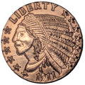 1911 Indian Head Incuse 1 oz Copper Round